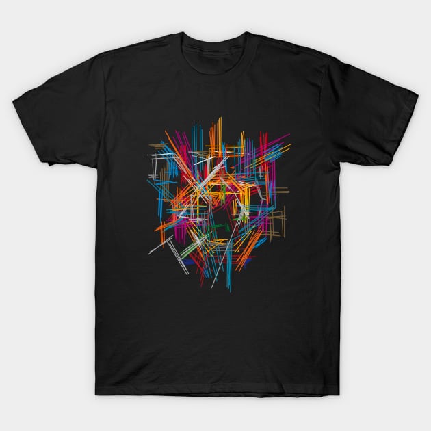 Architect Color 3d Design T-Shirt by Nikokosmos